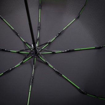 Зонт складной AOC Mini с цветными спицами, зеленое яблоко фото 4