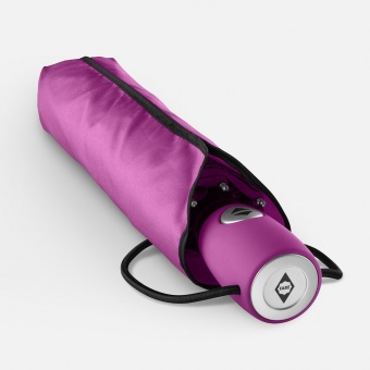 Зонт складной AOC, ярко-розовый фото 