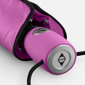 Зонт складной AOC, ярко-розовый фото 