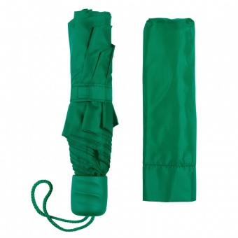 Зонт складной Basic, зеленый фото 