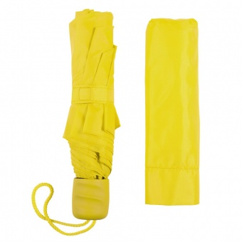 Зонт складной Basic, желтый фото 
