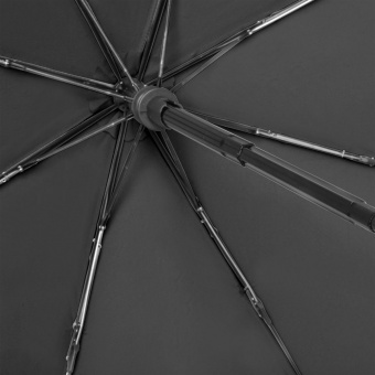 Зонт складной Carbonsteel Magic, черный фото 