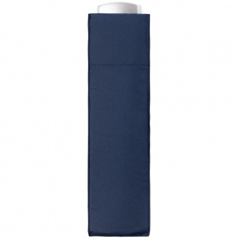 Зонт складной Fiber Alu Flach, темно-синий фото 