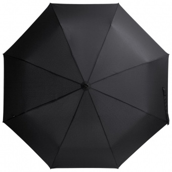 Зонт складной Floyd с кольцом, черный фото 7
