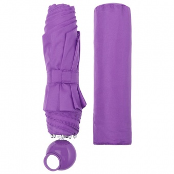 Зонт складной Floyd с кольцом, фиолетовый фото 3