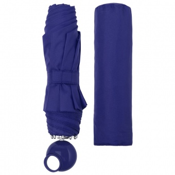 Зонт складной Floyd с кольцом, синий фото 3