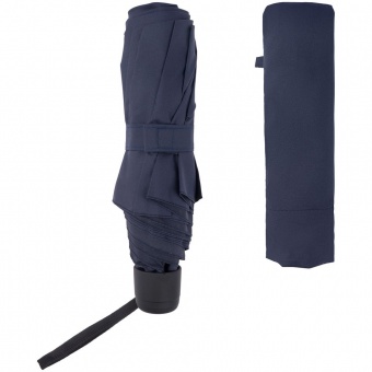 Зонт складной Hit Mini, ver.2, темно-синий фото 