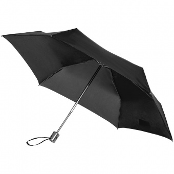 Зонт складной Karissa Slim, автомат, черный фото 3