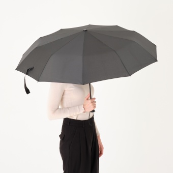 Зонт складной Levante, черный фото 