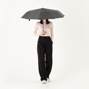 Зонт складной Levante, черный фото 