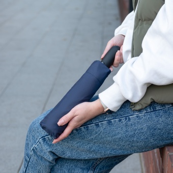 Зонт складной Levante, синий фото 