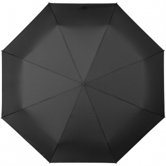 Зонт складной Lui, черный фото 5