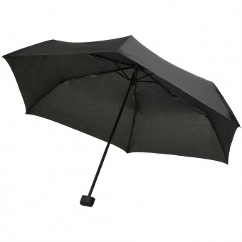 Зонт складной Mini Hit Flach, черный фото 