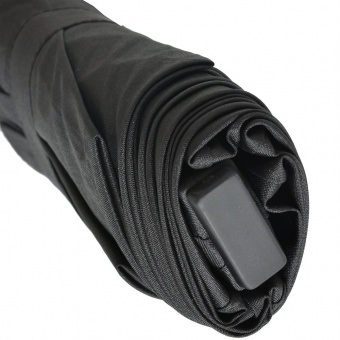 Зонт складной Mini Hit Flach, черный фото 