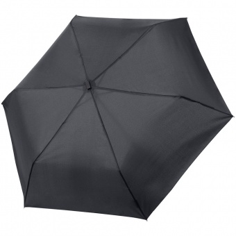 Зонт складной Mini Hit Flach, серый фото 