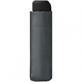 Зонт складной Mini Hit Flach, серый фото 