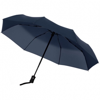 Зонт складной Monsoon, темно-синий фото 