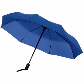 Зонт складной Monsoon, ярко-синий фото 