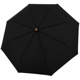 Зонт складной Nature Magic, черный фото 
