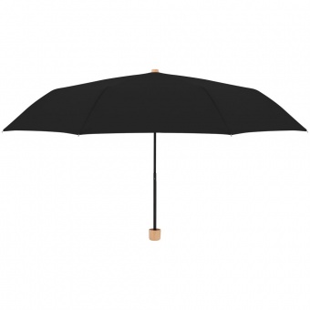 Зонт складной Nature Mini, черный фото 
