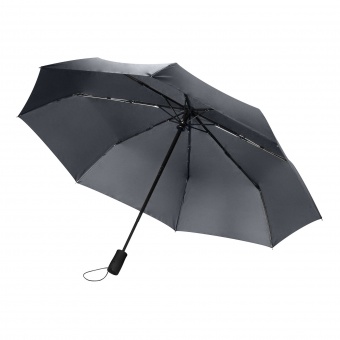Зонт складной Portobello Nord, серый, ручка пластик,soft touch фото 1