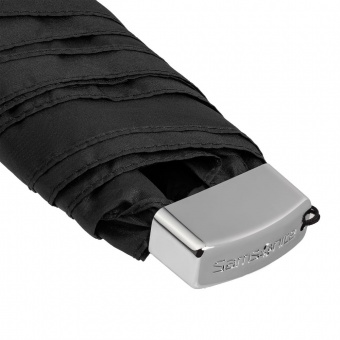 Зонт складной Rain Pro Mini Flat, черный фото 