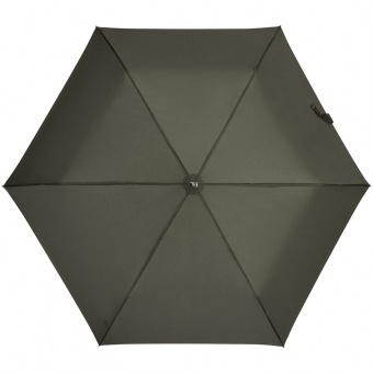 Зонт складной Rain Pro Mini Flat, зеленый (оливковый) фото 2