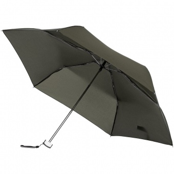 Зонт складной Rain Pro Mini Flat, зеленый (оливковый) фото 6