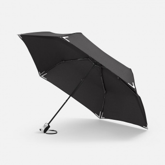 Зонт складной Safebrella, черный фото 