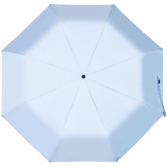 Зонт складной Manifest Color со светоотражающим куполом, синий фото 