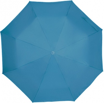 Зонт складной Silverlake, голубой с серебристым фото 2