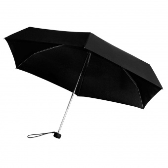 Зонт складной Solana, черный фото 