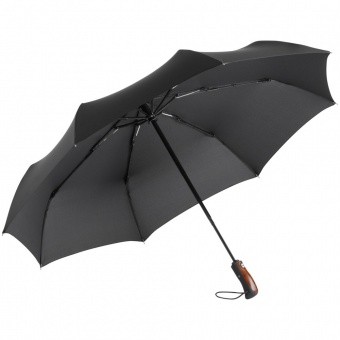 Зонт складной Stormmaster, черный фото 