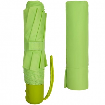 Зонт складной Unit Basic, светло-зеленый фото 5