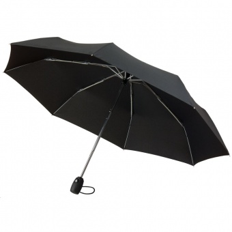 Зонт складной Unit Comfort, черный фото 4