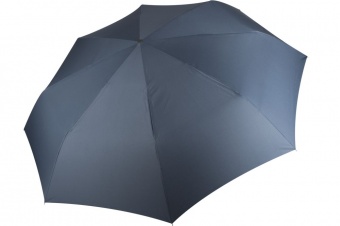Зонт складной Unit Fiber с большим куполом, темно-синий фото 