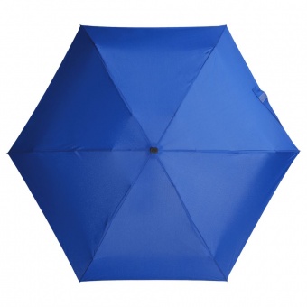 Зонт складной Unit Five, синий в черно-синем чехле фото 