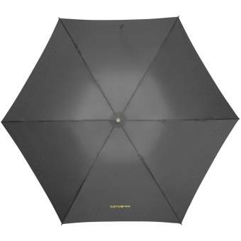 Зонт складной Up Way, механический, серый с желтым фото 3