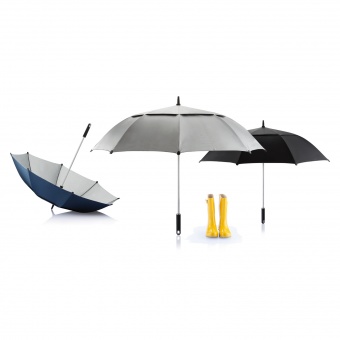Зонт-трость антишторм Hurricane, d120 см, серый фото 