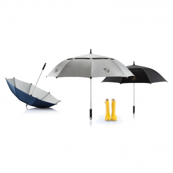 Зонт-трость антишторм Hurricane, d120 см, синий фото 