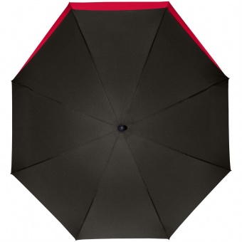 Зонт-трость Fiber Move AC, черный с красным фото 