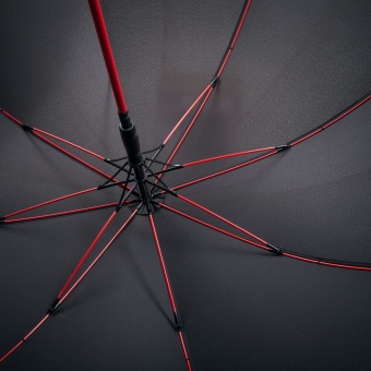 Зонт-трость с цветными спицами Color Style, красный фото 