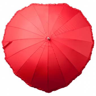 Зонт-трость «Сердце», красный фото 1