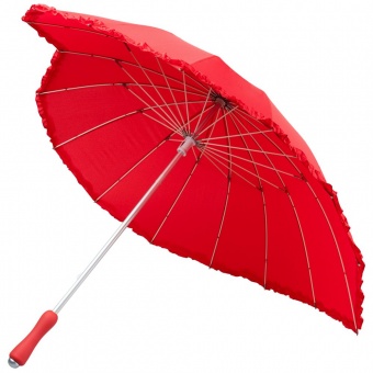 Зонт-трость «Сердце», красный фото 6