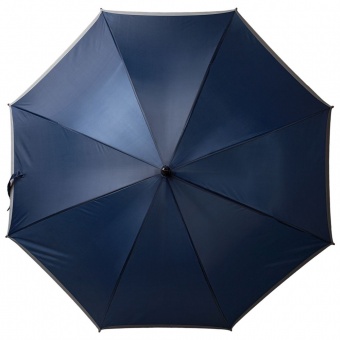 Зонт-трость светоотражающий Unit Reflect, синий фото 