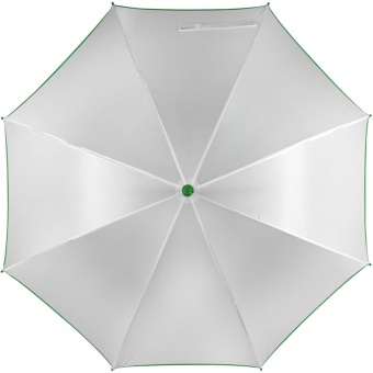 Зонт-трость Unit White, белый с зеленым фото 