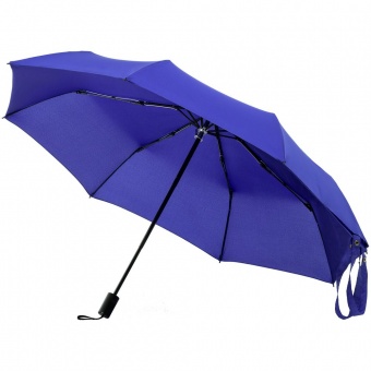 Зонт-сумка складной Stash, синий фото 