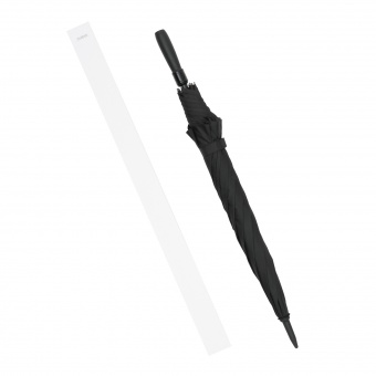 Зонт-трость Bora, черный фото 