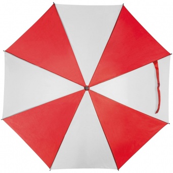 Зонт-трость Milkshake, белый с красным фото 