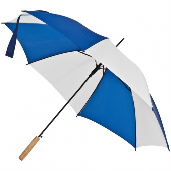 Зонт-трость Milkshake, белый с синим фото 